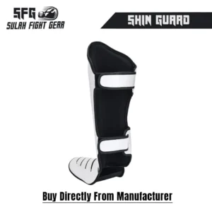 White Shin Guard Thai Boxing